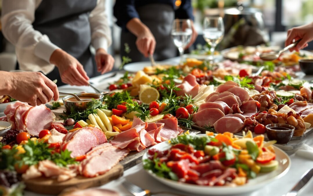 Présentation viande froide pour buffet d’entreprise : 8 idées gourmandes