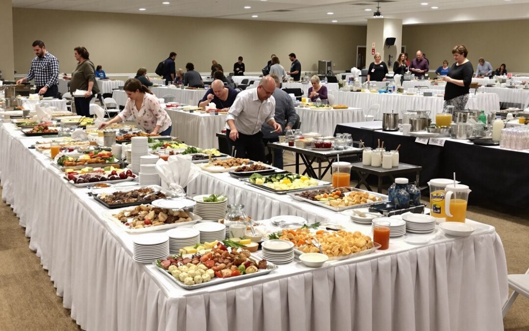 Organiser un buffet pour 80 personnes : la méthode efficace pour tout prévoir