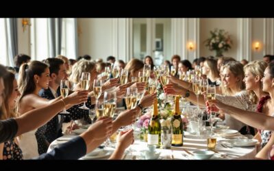 Champagne pour 40 personnes : quelle quantité prévoir pour votre réception ?