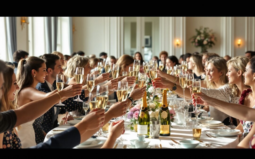 Champagne pour 40 personnes : quelle quantité prévoir pour votre réception ?