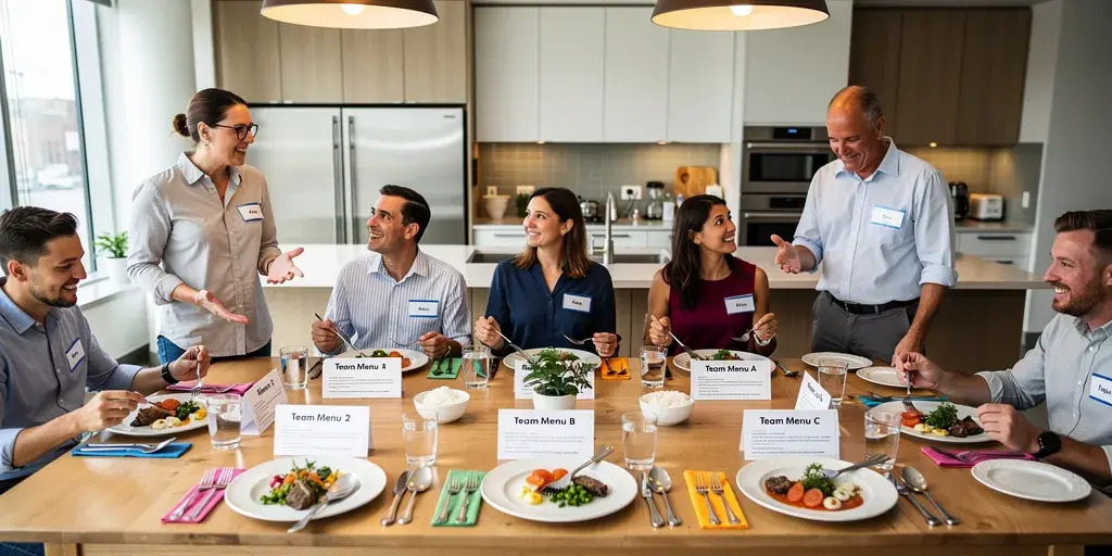 Idée repas à thème : les 10 menus pratiques pour repas d’équipe